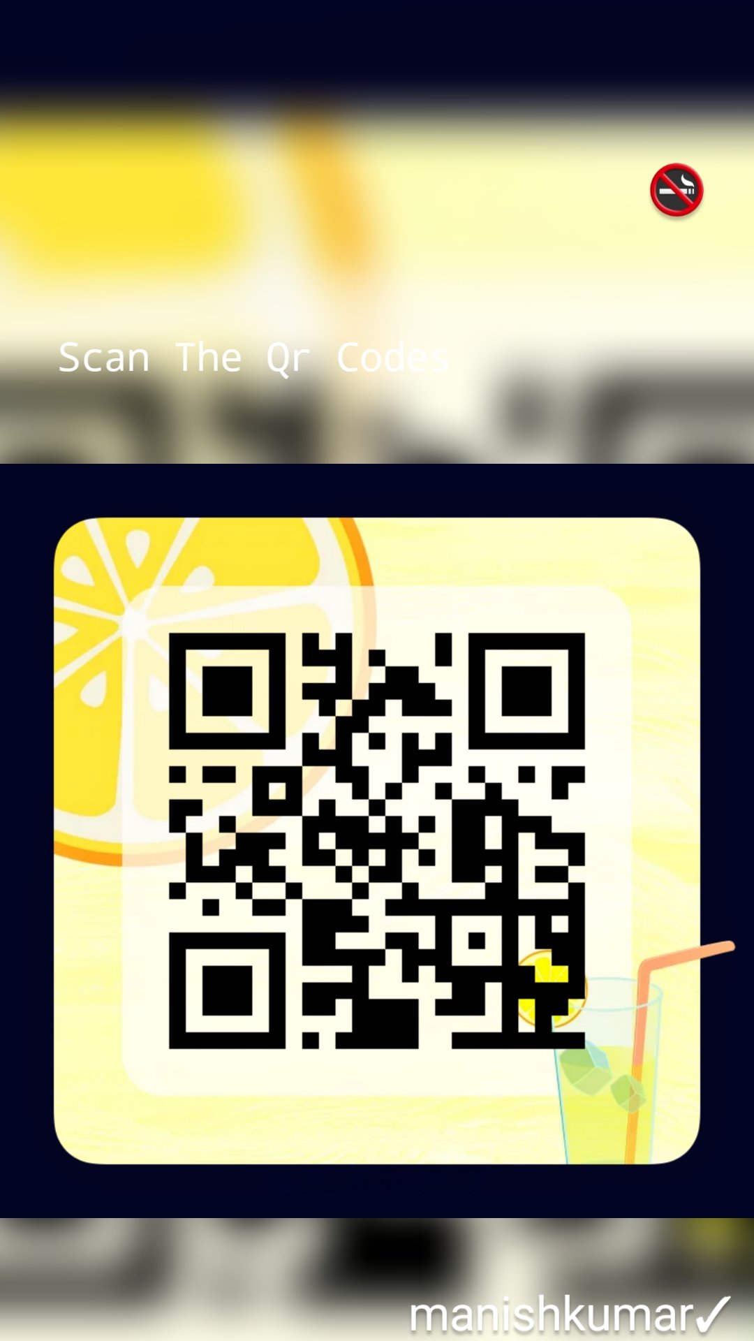 manishkumar✓ 🚭 Scan The Qr Codes